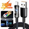 240 Вт Супербыстрый кабель USB A на Type C, зарядка USB C для мобильного телефона Huawei Samsung, Быстрый PD-кабель, адаптер для 15/16