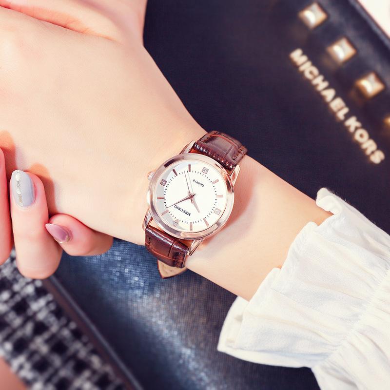 Обработка на заказ классические модные женские часы женские часы ремень кварцевые часы часы ученик средней школы