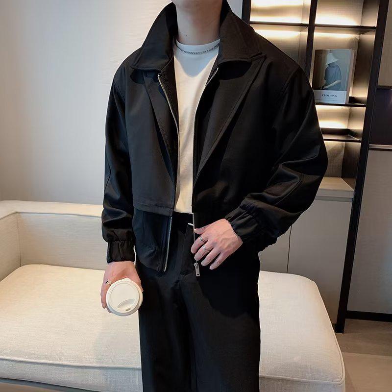 2024 Men's Spring/Autumn High Street Fashion Loose Jacket: Japanese Korean Style