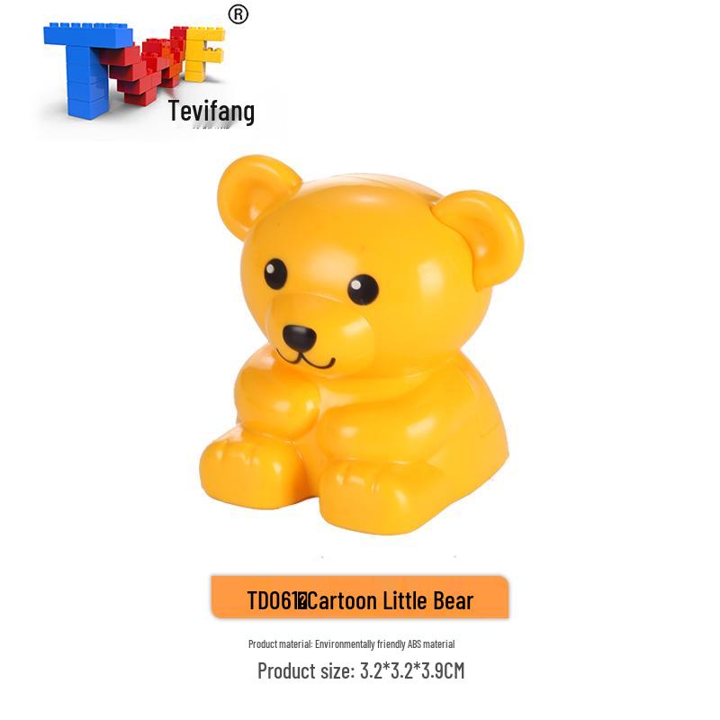 Крупные строительные блоки из частиц: Совместимые Игрушки для Обучения Животным Фермы Прерии Океана для Детей