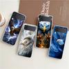Чехол для телефона Samsung Galaxy Z Flip 7 6 5 4 Прозрачный для Samsung Z Flip 3 Жесткий ПК Складная сумка Рисунок Орла Ястреба Птицы