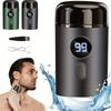Professional Stainless Steel Razor - High-Speed Motor & Ultra-Quiet Design, Portable Men’s Shaver with Digital Display, Body Groomer, USB Rechargeable