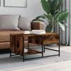 VidaXL Coffee Table Smoked Oak 85.5x51x45 Cm Engineered Wood 835341