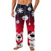 Мужские домашние брюки с принтом по всей поверхности, пижамные брюки для сна, длинные брюки, пижамные брюки