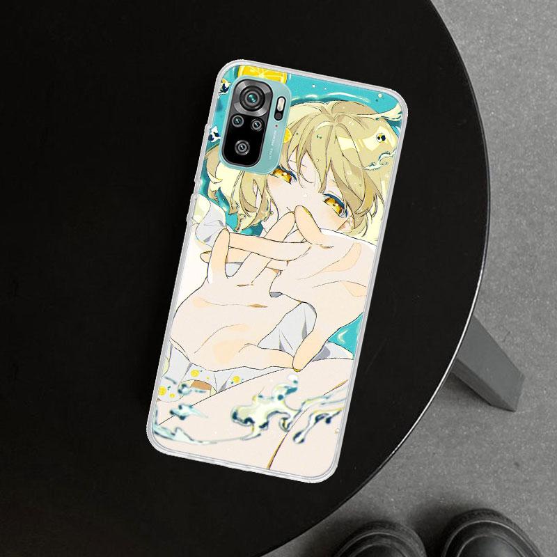 Милый Аниме Девушка INS Чехол для Телефона для Xiaomi Redmi Note 15 14 13 12 11 Pro Plus 14S 12S 11S 11T 11E 10S 10 Индивидуальные Fundas