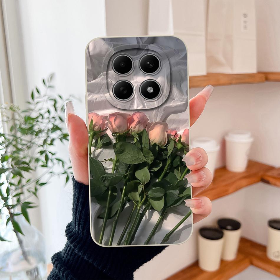 Чехол для Poco M8 Pro Милый дизайн Ударопрочный Защита для телефона Мягкий Жидкий Силикон Высокое качество Задняя крышка Для Poco M 8 M8Pro Capa
