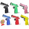 Metal Toy Gun Mini Burst Folding Rubber Band Gun Alloy Model Gun Pendant Outdoor Sports Toy Pistol Keychain for Boys Kids