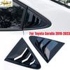 2 шт. Для Toyota Corolla Седан - Глянцевый черный воздухозаборник на заднее стекло