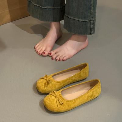 Нежные балетки, лоферы, французские конфетные, мягкая подошва, серебристые, новые, китайский красный, одинарные туфли, осенние, маленькие ароматные женские туфли