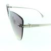 Excellent CHANEL sunglasses COCO Mark Cat's Eye Silver titanium Women 4273-T Used