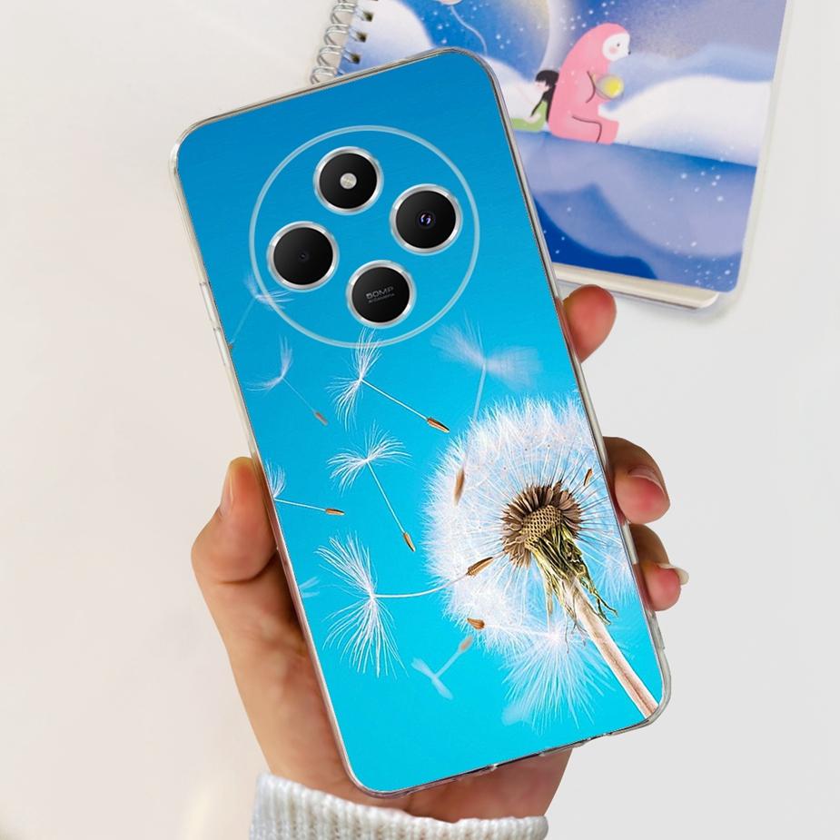 Чехол для Xiaomi Redmi 14C Милый Кот Бабочка Расписной Чехол Прозрачный Силиконовый Мягкий ТПУ Чехол для Телефона Для Xiaomi Redmi 14C Redmi14C Чехлы