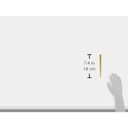 Alphax Children's Chestnut Chopsticks, 18cm, Pointed Octagonal Wood, 905899