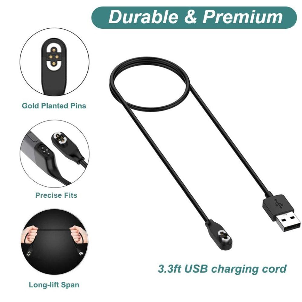 100cm Bone Conduction Headphone Charger 4 Pin Power Cord Replacement for Shokz OpenSwim Pro S710