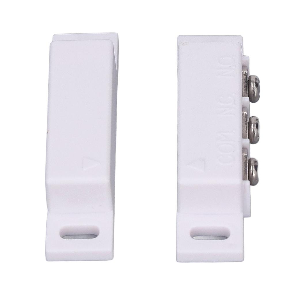 2 Sets Magnetic Reed Switch NO NC Wired Surface Mounted Magnetic Contact Switch for Door Window