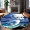 1pc Casper2 Carpet, Round Rug, Comfortable, Suitable for Entryways, Living Rooms, Office, And Bedrooms, Christmas Decoration
