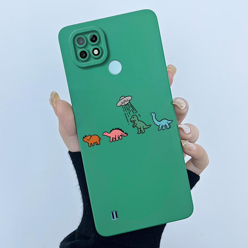 Для Realme C21 RMX3201 / C21Y RMX3261 RMX3263 C25Y Чехол для телефона Coque Мягкий силикон Сладкий расписной Девочки Милый печатный задний чехол