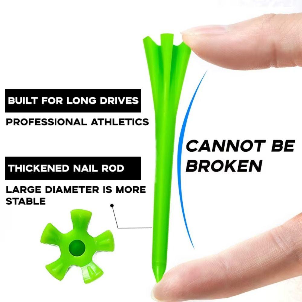 100Pcs Improved Durability Golf Ball Holder Plastic Golf Seats Golf Tee Set Golf Accessories