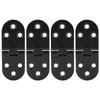 4Pcs Zinc Alloy Black Door Flap Hinge Table Flip Hinge for Cabinet Hardware Accessory