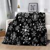 Snowflake Christmas Soft Film Plush Sofa Bed Throwing Cartoon  Blankets Modern Flannel Blanket Cover Gedruckt Bettdecke Geschenk