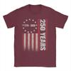 Streetwear T Shirt Summer  Anniversary USA  Hipster TShirts  Cotton Tshirt for Unisex YK Fun Cheap Short Sleeve Clothes