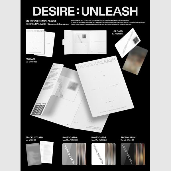 ENHYPEN 6th Mini Album [DESIRE : UNLEASH] (Weverse Albums Ver.)