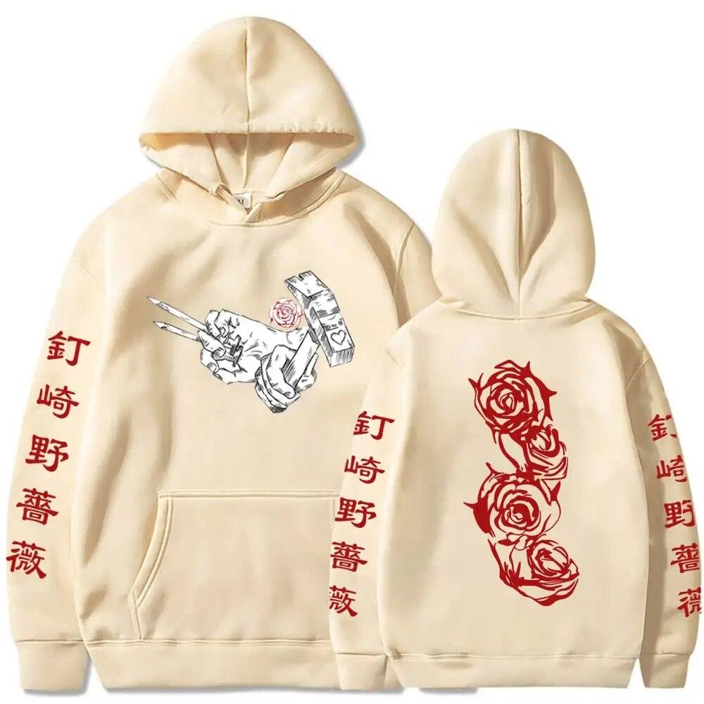 Новые толстовки с капюшоном для дзюдзюцу кайсен, каваи, манга, Кугисаки Нобара, пуловеры с графикой, унисекс, Харадзюку, хип-хоп, уличная толстовка