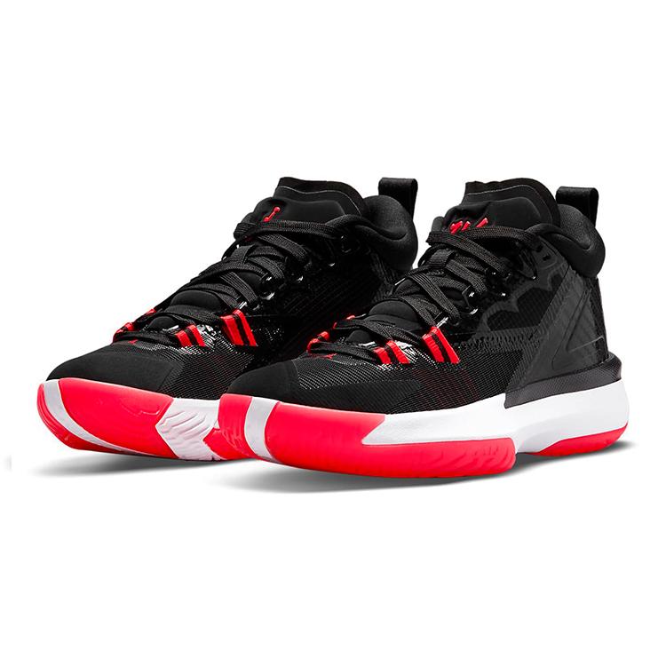 Jordan Zion 1 'Infrared' Zion Mid top Баскетбольные кроссовки Черно-красные Унисекс DA3131-006