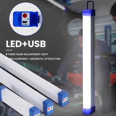 Портативный светодиодный фонарь для кемпинга, с зарядкой от USB, 36 В, высокая яркость, легкий материал ABS, магнитное основание и крючок, регулируемый, кнопочное управление,