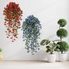 Outdoor Hanging Flowers UV-resistant Faux Flowers Bunch All-season Fake Vine Flowers for Window Garden Porch Wedding Decoration