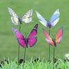 Lawn Decor Yard  Artificial Butterfly with Rods Simulation Color Garden Decoration Fake Butterflies