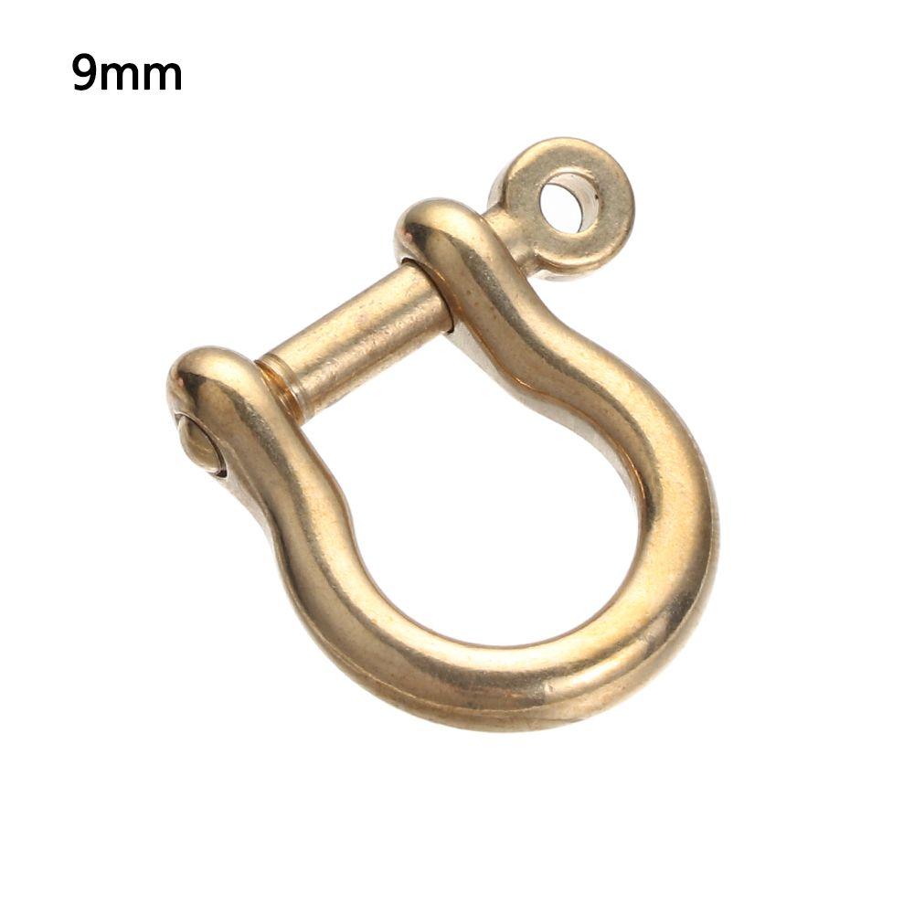 Винтовой соединительный соединитель скоба брелок D-образные скобы кольцо для ключей твердый латунный карабин брелок крючок