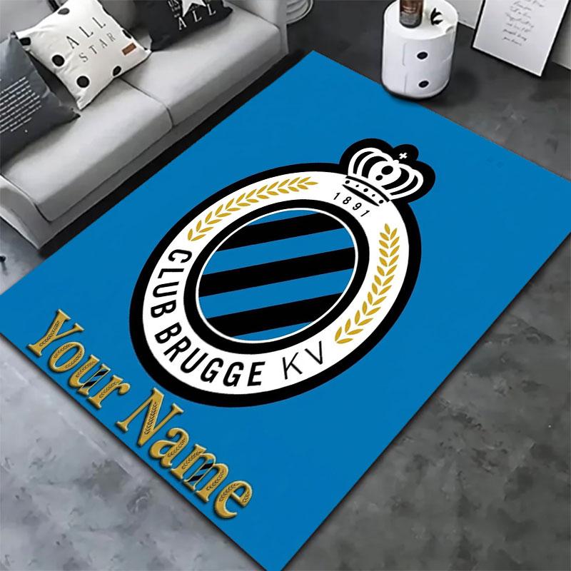 Club Brugge KV Custom Name Carpet Rug for Living Room Bedroom Home Sofa Decoration,Kids play Non-slip Floor Mat