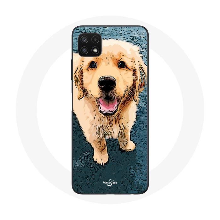 Coque pour Samsung Galaxy A22 5G golden retriever Chiot
