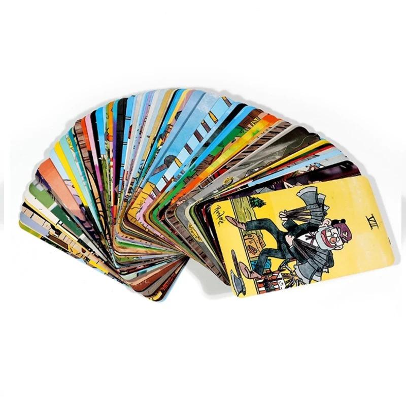 Загадочные карты Таро 78 шт. Колода карт Вдохновленные Гравити Фолз Английская версия Ведьминские Для начинающих, Классические гадальные карты Таро