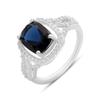 Silver Ring with Sapphire Nano 3.533ct, Product Weight 3.89 G (2171270)