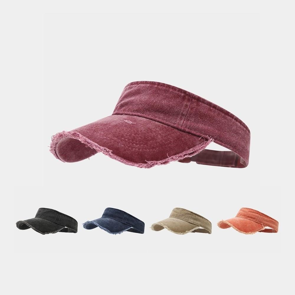 Quick Dry Denim Empty Top Hat Washed Cotton Open Top Hat New Baseball Cap Summer