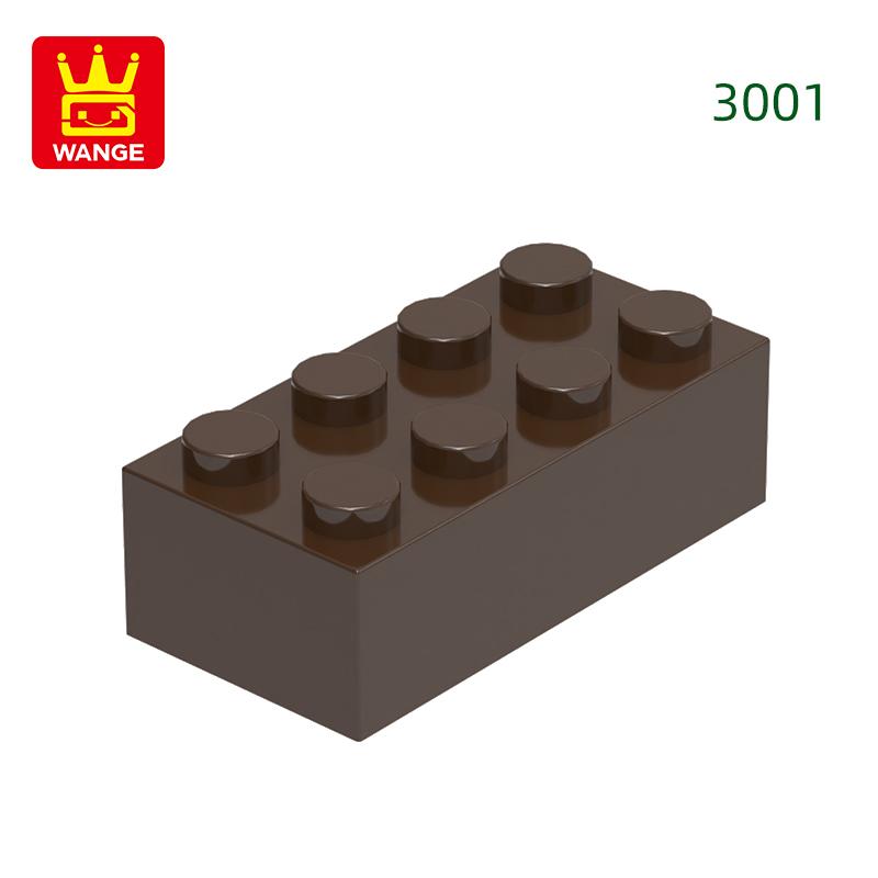 Нетоксичный 40 шт./лот 3001 2x4 Высокий 8-отверстий Строительный блок Moc Цветные детали Совместимые с Кирпичом DIY Детская игрушка Сборка Подарочная коробка