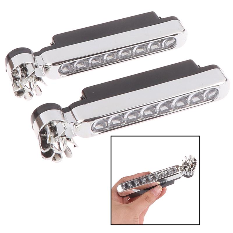 1 шт. 8 светодиодных автомобильных дневных ходовых огней Drl с питанием от ветра, противотуманные предупредительные автомобильные фары