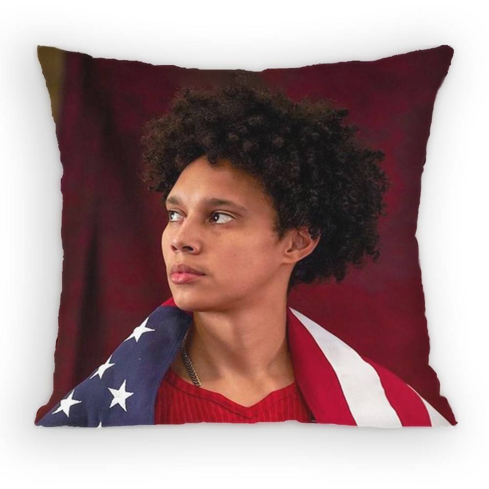 Brittney Griner Pillow Case Sofa Living Room for Bedroom car Headboard Backrest Cushion Square Cushion Nap Time