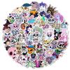 50 Girl Skull Series Pp Waterproof Decorative Stickers Personalized Purple Hair Witch Stickers Chang
