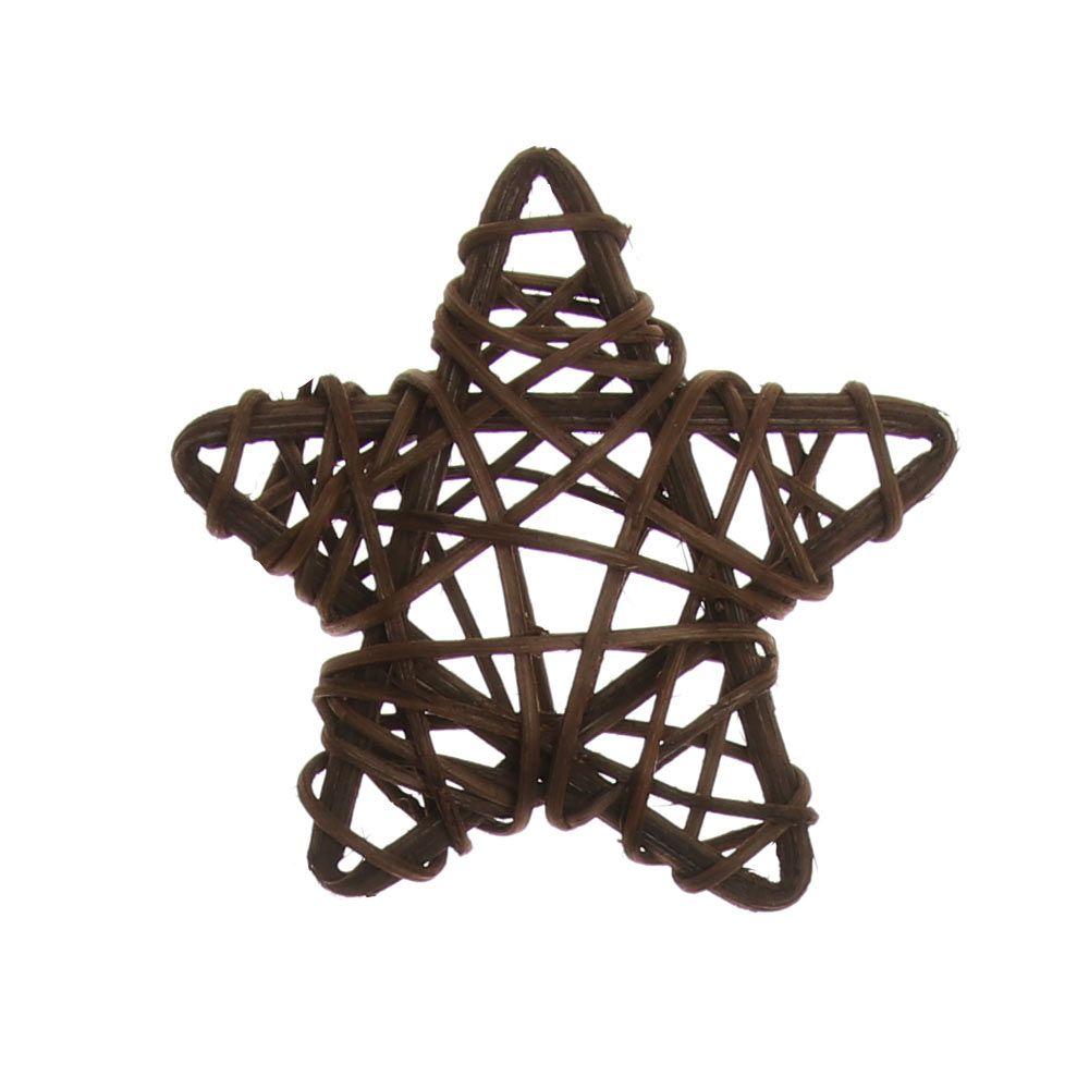 Decor Wedding Party Xmas Tree Christmas Gift ArtifIcial Rattan Star Sepak Takraw Pentagram Shape