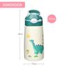 400ML 316 Stainless Steel Kids Vacuum Insulated Water Bottle Insulated Tumbler Cup Cartoon Thermal Mug Baby Duck Billed Straw