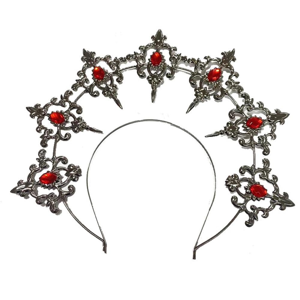 Элегантный головной убор Богини Гало Роскошная корона со стразами Темпераментная принцесса Тиара Косплей