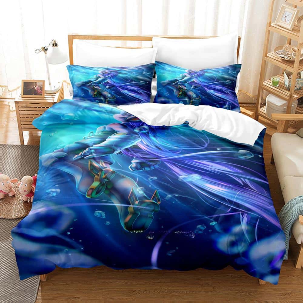 New Game Freedom Planet Bedding Set Duvet Cover Comforter Bed Set Quilt Cover Pillowcase King Queen Twin Size Boys Girls Adult
