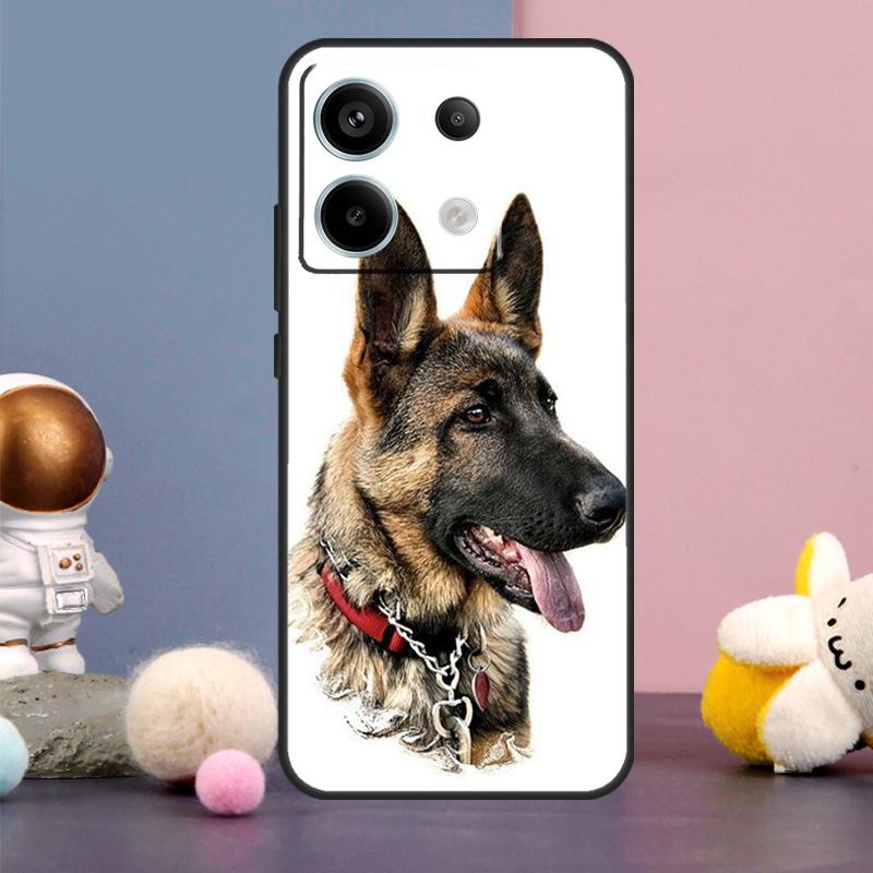 Чехол для телефона Xiaomi Redmi Note 14 9 10 11 12 13 15 Pro Plus Redmi 15 15C 10C 12C 13C 14C с изображением немецкой овчарки