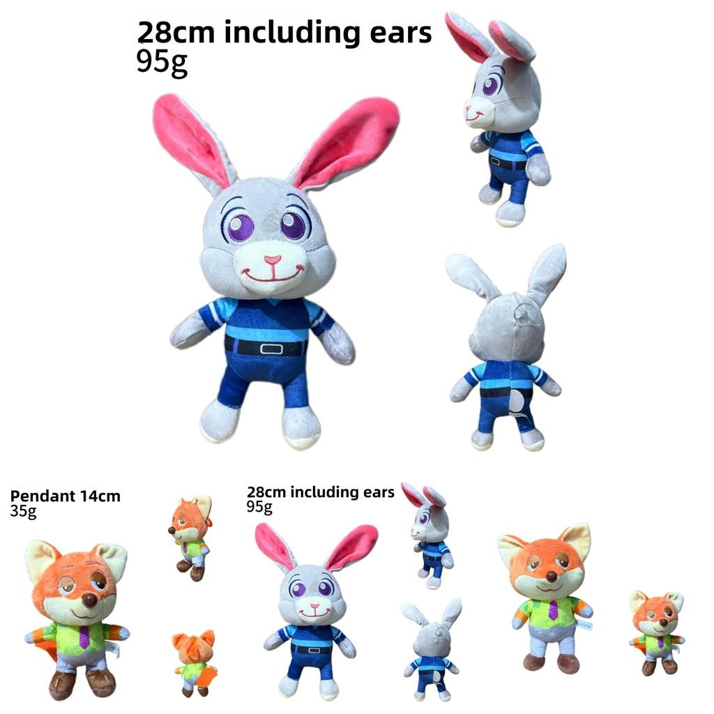Zootopia Judy Nick Rabbit And Fox Plush Doll Pendant Keychain For Gift Ideas