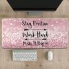 Mouse Pad Thickened Edge Lock Computer Desk Pad Office Study Pad Large Non-slip Keyboard Pad