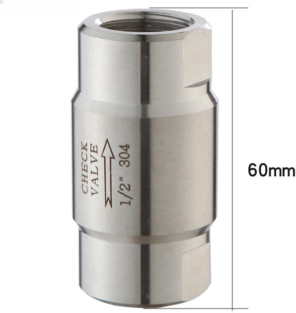 High Pressure 1/8" 1/4" 3/8" 1/2" 3/4" 1" BSP Female 304 Stainless Steel 316 Check One Way Valve Non-return Steam Water Oil