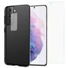 Full Protection Tempered Glass for Samsung Galaxy A53 5G + Rear Camera Tempered Glass + Black Soft Silicone Case - Yuan Yuan