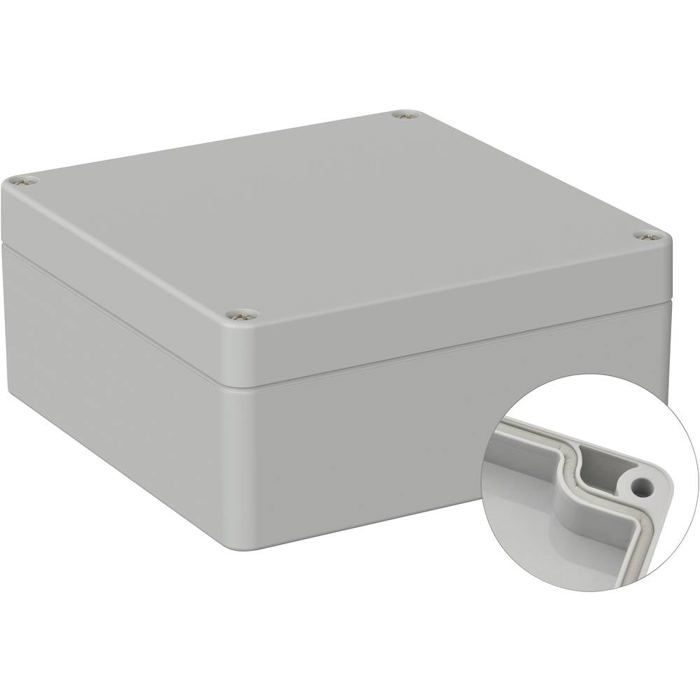TRU COMPONENTS TC-9065616 Boîtier industriel 122 x 120 x 55 ABS gris clair (RAL 7035) 1 pc(s)